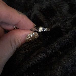 Diamond promise ring